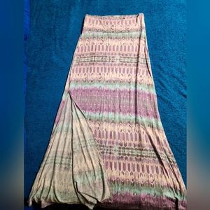 Charlotte Russe multicolored full length skirt, medium